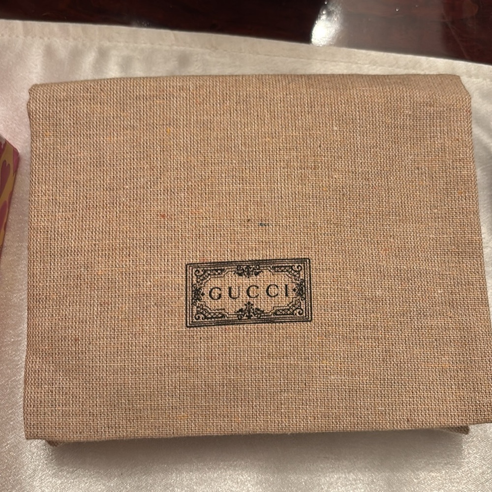 Vintage Gucci Unisex canvas and calf leather wallet with dust bag - Picture 10 of 10